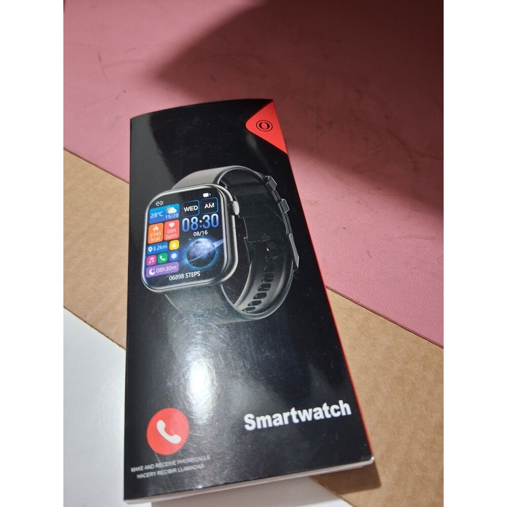 WEARABLES Smartwatch 45mm Touchscreen Fitness Tracker Pink Silicone iOS/Android